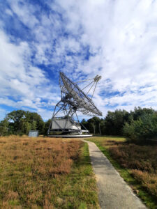 The Dwingeloo radio telescope, operated by the CAMRAS foundation